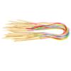 18Pcs Circular Needle DoublePoint Bamboo Color Flexible Tube Connection Knitting Tool Set