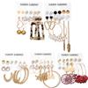 6 pairs/Set Of Women'S Earrings Simple Unisex Dream Catcher Flower Earrings