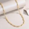 Fashion Stacked 925 Silver Necklace Women'S Versatile Autumn And Winter Moissanite Chain Ins Wind Return Collarbone Chain