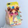 For Honor 9 Lite LLD-L21 LLD-L31 Phone Case Flower Girl Design Soft Silicone TPU Back Housing for Honor 9 STF-L09 STF-AL10 Cover