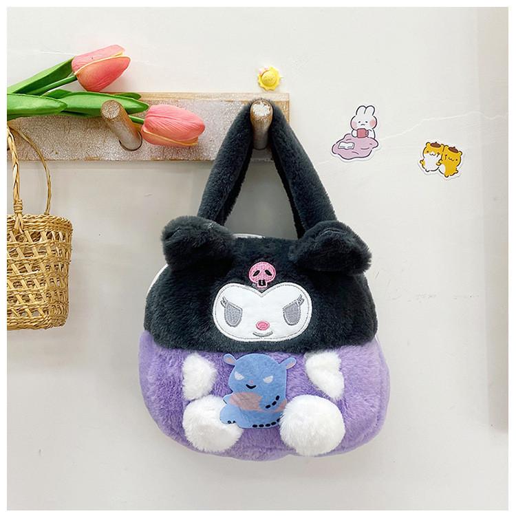 Fashionable Plush Cartoon Children's Bag Adorable Unisex Baby Shoulder Bag