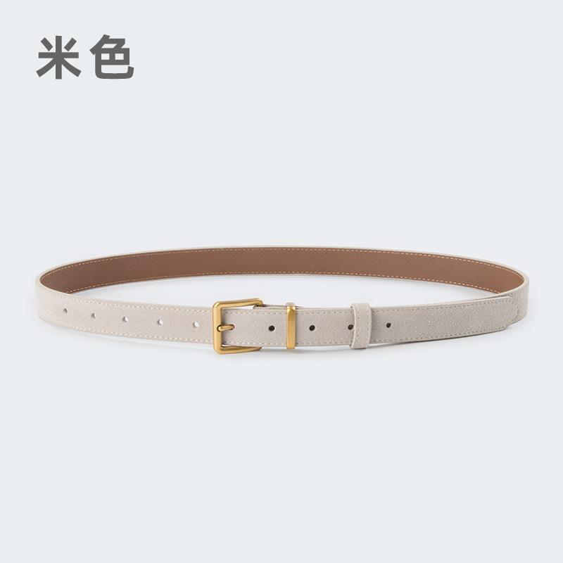 Vier Jahreszeiten Verfügbar Neuer Anti-Fleece Matter Ledergürtel Leder Retro Damen Luxus-Stil Kombiniert Mit Röcken Und Jeans