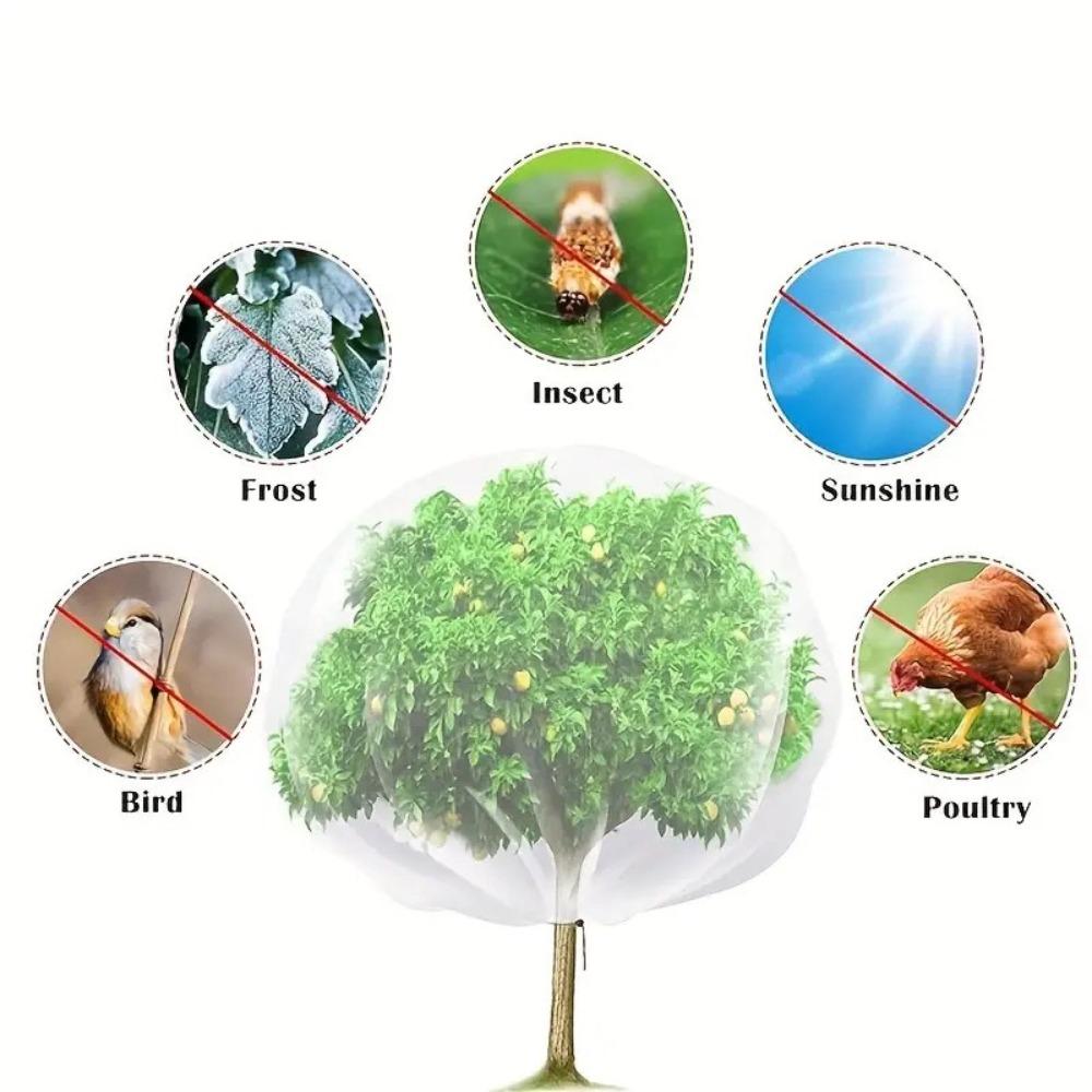 Plant Protection Plant Insect Screen Cover Zip Drawstring Pest Control Net  Outdoor Tool