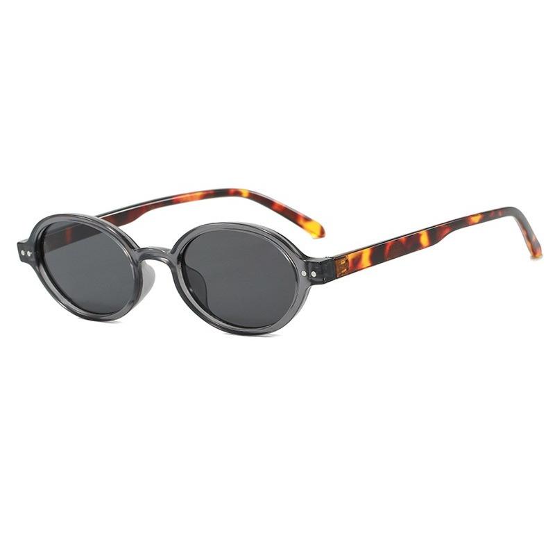 New Retro Small Oval High Quality Sunglasses Women Fashion Clear Ocean Lens Shades Uv400 Men Outdoor Trending Sun Glasses