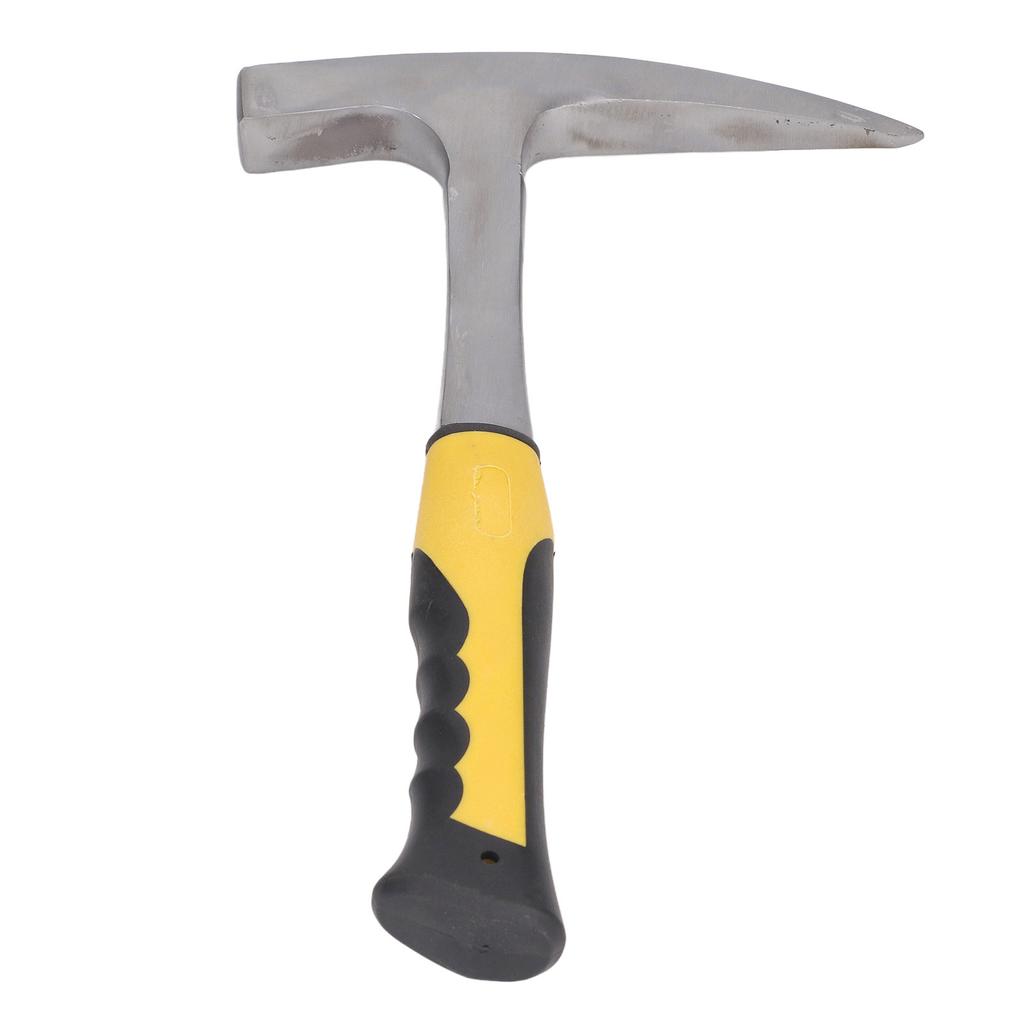 Brick Hammer Rubber Handle Impact Resistant Geological Pointed Head Duckbill Hammer S