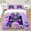 3pcs Moon Goddess Cat Pattern Bedding Set, 1* Cover + 2*Pillowcases, Printed Bedding Set, Soft and ComfortableN068