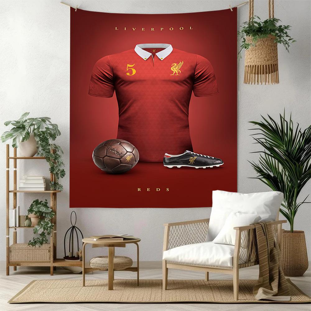 Liverpool Football Club Wall Decor Tapestry Art For Pet Memorial Birthdaywedding Party Backdrop Family Gift