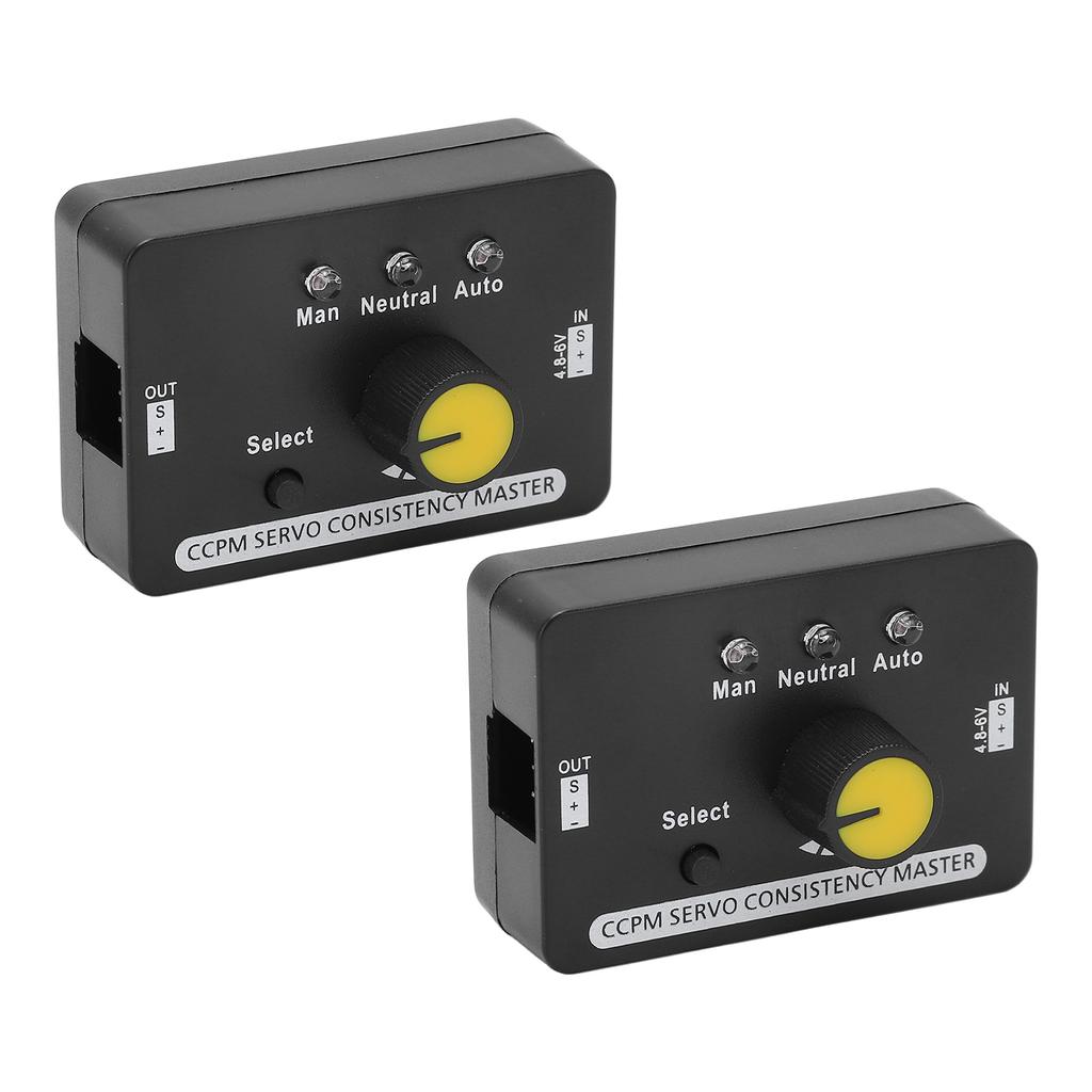 2PCS RC Servo Tester Manual Speed Regulation MCU Control Servo Consistency Master for Motor DC4.8‑6V