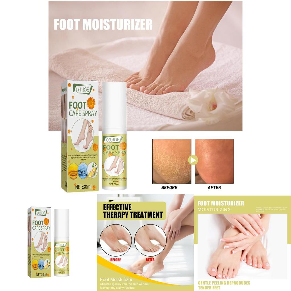 Eelhoe Moisturizing Foot Care Spray For Exfoliating Dead Skin And Softening Calluses 30ml
