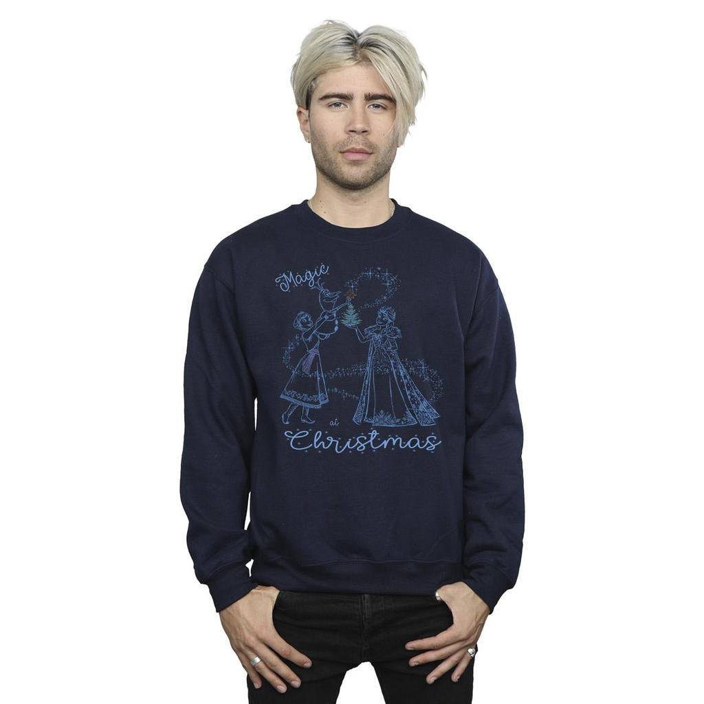 Disney Mens Frozen Magic Christmas Sweatshirt