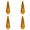 Bullet Valve Caps Car Motorcycle Wheel Tire Valve Caps Alloy Spike Shaped Aluminum Car Styling Auto Exterior Accessories 4Pcs