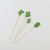100Pcs/bag 12cm Bamboo Pick Buffet Cupcake Disposable Fruit Fork Party Dessert Salad Stick Cocktail Skewer for Party Decor