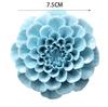 Chinese Blue Peony Rose Ceramic Flower Wall Mural Ornaments Home Livingroom Wall Sticker Decoration Club Hall Store Wall Hanging