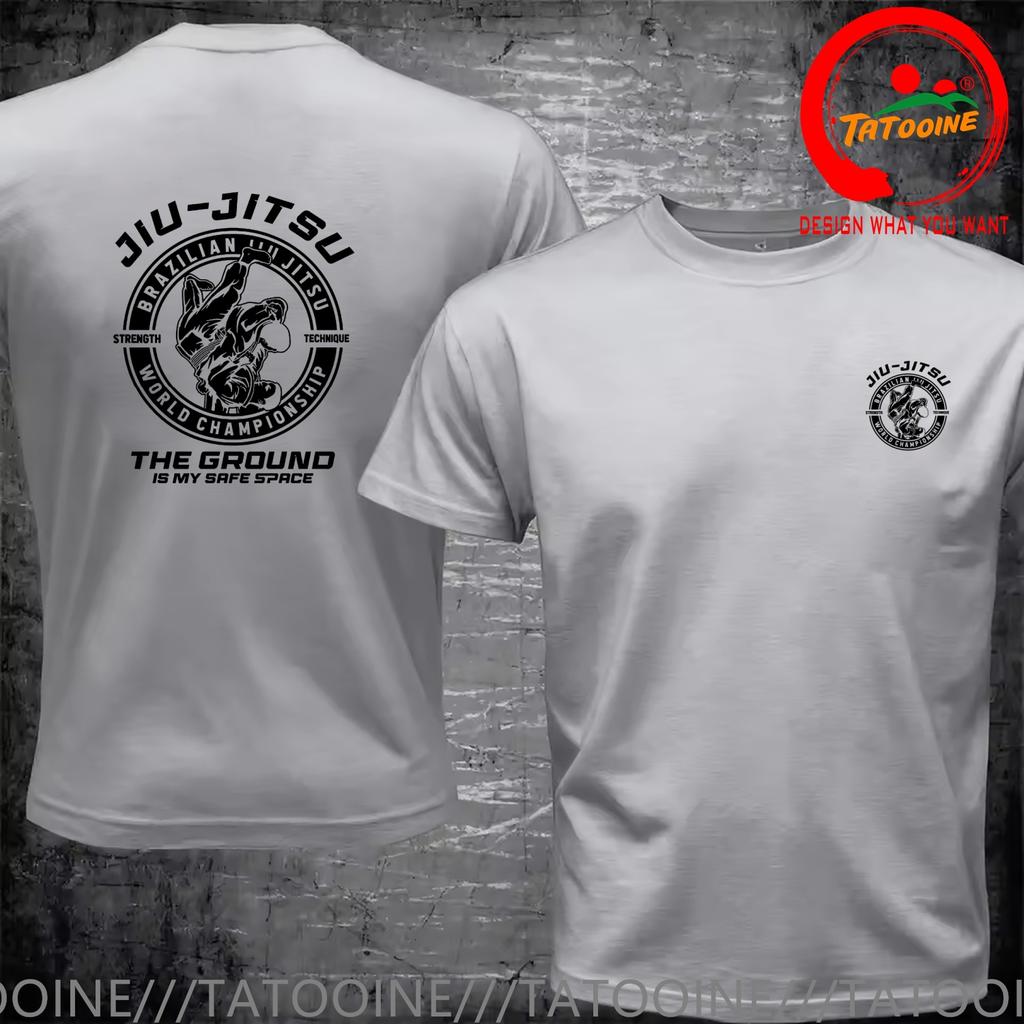 Funny Design Brazilian Jiujitsu Bjj Karate Back Shirt Unisex Fashion Trendy Casual Clothing Stylish Tops Tee Shirt Leisure Tshirt