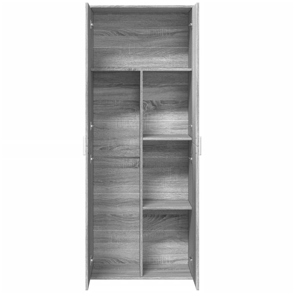 Highboard Gray Sonoma 70 x 35 x 180 cm Particleboard