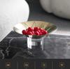 Round Fruit Platter High-legged Metal Pallet Fruit Tray Snack Bowl Desktop Storage Container Home Decoration Accessories