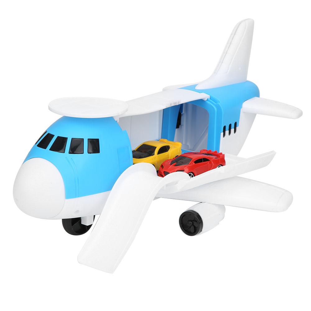 Airplane Model Car Toy Children Early Education DIY Assembly Storage Inertia Transport