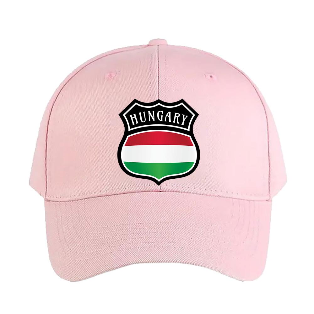 Hungary Shield Pride Flag Baseball Cap Woman Men Summer Casual Sun Hat Adult Adjustable with Curved Brim Hiking Fishing Hat