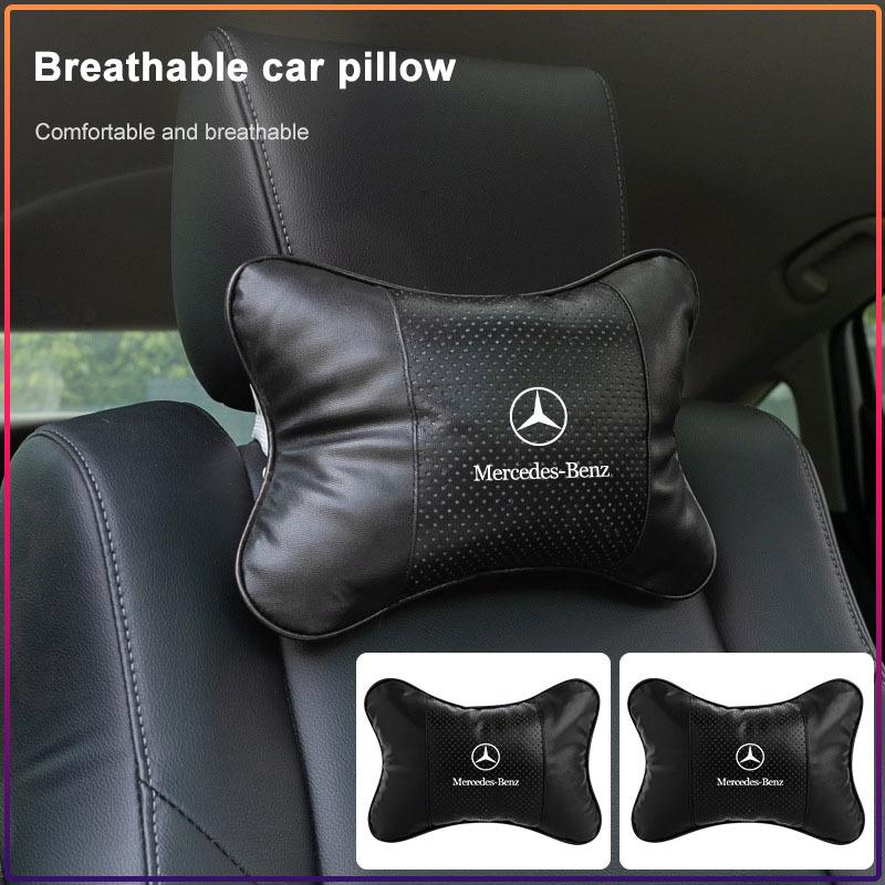 Cuscini per il Collo dell'Auto Cuscino di Supporto per il Poggiatesta dell'Auto Tappi per Sedile Per Mercedes Benz C400 C450 C160 C180 C200 C220 C250 C300 C350 Classe C