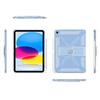 For iPad (2025)/10.9 (2022) Clear Case Kickstand Shockproof TPU + PC Tablet Cover with Pen Slot
