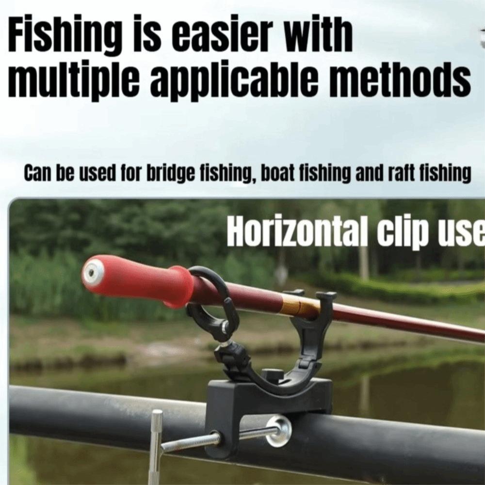 Adjustable Fishing Rod Bracket 360° Rotating Fishing Pole Support Fishing Rod Holder  Kayak Fishing