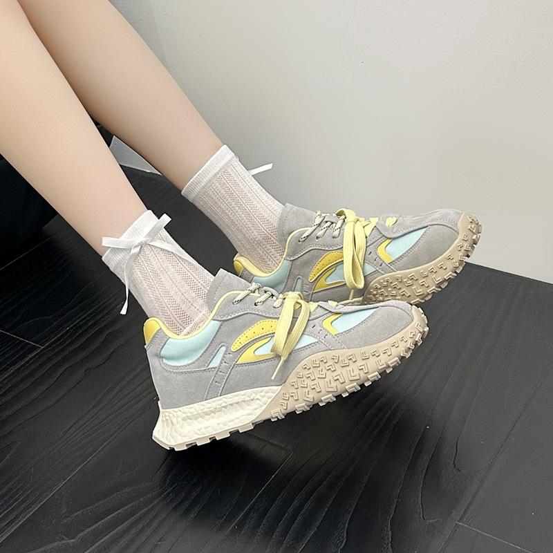 New Dad Shoes for Women Fashionable Thick-soled Sports Single Shoes