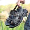 Fashion Summer Men Sandals Non-slip Open-toe Leather Sandals Comfortable Outdoor Beach Shoes Soft Soled Casual Sandals High Quality