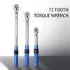 1/2 1/4 3/8 Inch Torque Key Wrench Steel Professional Spanner Square Drive High Precision Car Repair Tools
