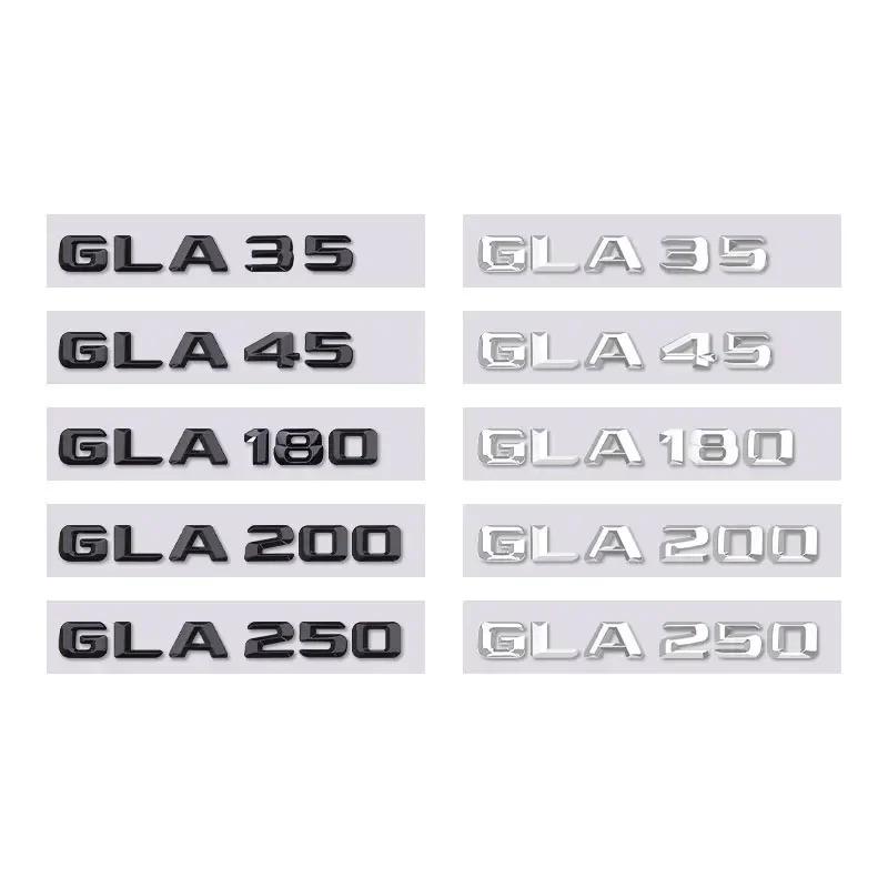 GLA35 GLA45 GLA180 GLA200 GLA250 letter car sticker for mercedes O8 GLA class refit rear boot logo trunk displacement label YT8