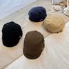 High Quality Solid Color Retro Style Beret Children Keep Warm Show Face Small Fashion Versatile Newsboy Hat Cap