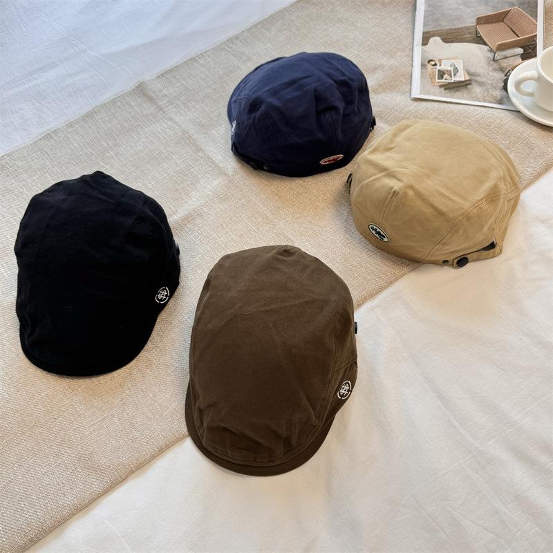 High Quality Solid Color Retro Style Beret Children Keep Warm Show Face Small Fashion Versatile Newsboy Hat Cap