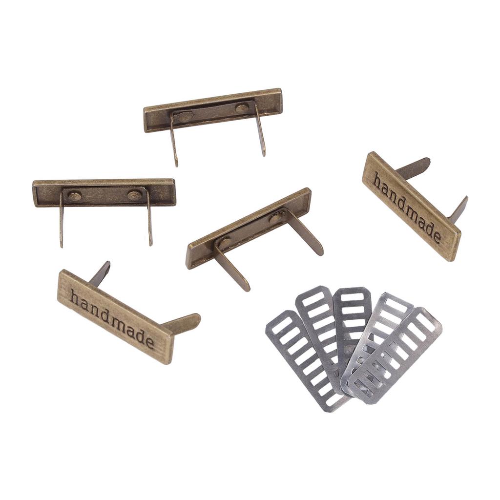 Metal Manual Label Multipurpose DIY Sewing Clothes Jean Shoe Bags Hand Printed Tags