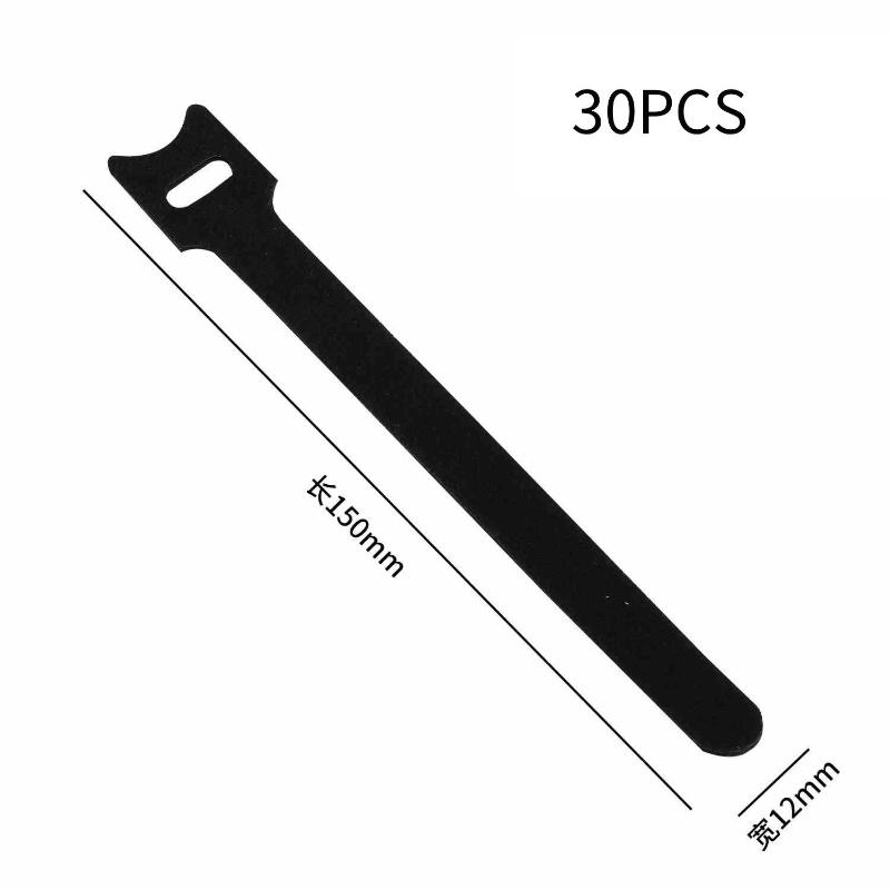 30/50/100Pcs Velcro , Power Cable And Data Cable Organizer, Reusable Binding Straps