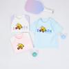 B. Duck yellow duck children's clothing daily sweat absorbing short sleeved comfortable casual top for male and female babies