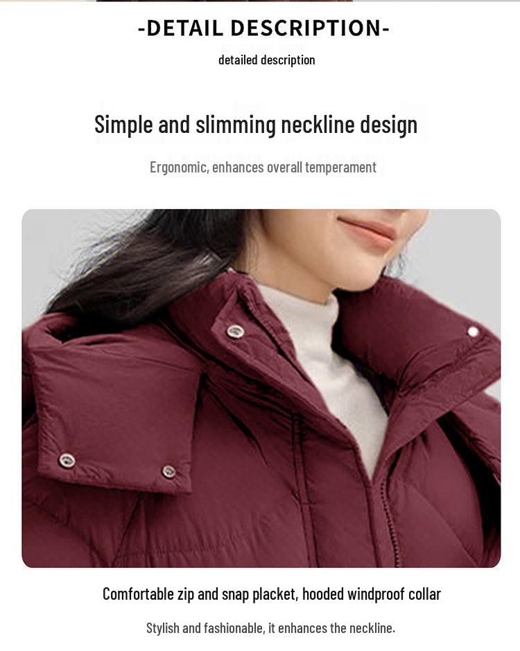 Women's 2025 Winter Hooded Down Cotton Puffer Jacket - Stylish Korean Short Outerwear Coat