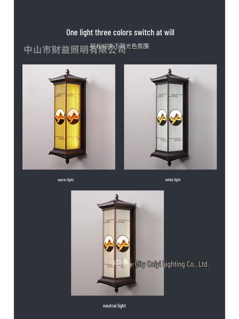 Waterproof Solar Wall Light for Courtyard and Villa Gate Pillars