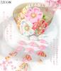 JZOON Hair with Flower Design and Perfect for and Available in 5 and H2534 Ornament, Handmade, Tsumami-zaiku Bells, Coming-of-Age Ceremonies,