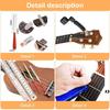 25Pcs Guitar Repairing Tools Setup Kits Professional Maintenance Tool with Ruler Gauge Measuring Tool Wrench Files