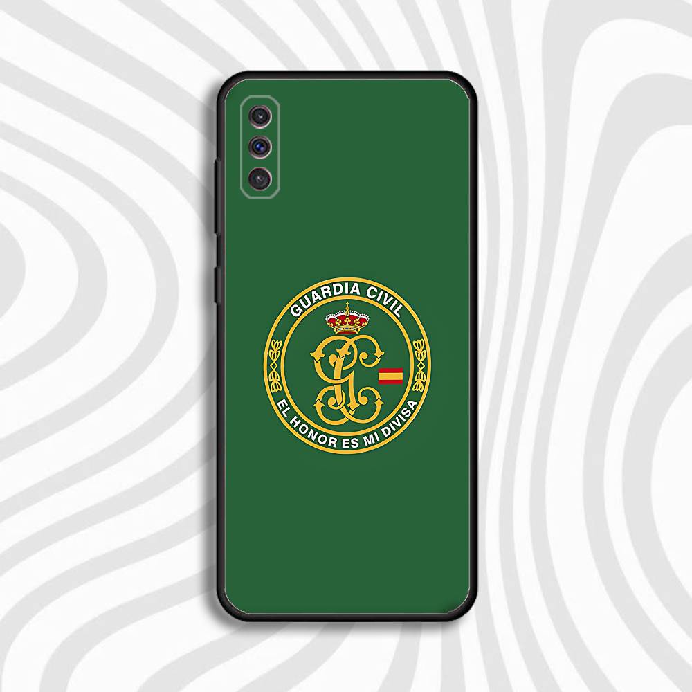 Custodia per Telefono Guardia Civile Spagnola Per Samsung S10,S21,FE,S21,Note 20,S26,S25,S24,S23,Ultra,S9,S22,Plus Copertura Nera in Morbido Silicone