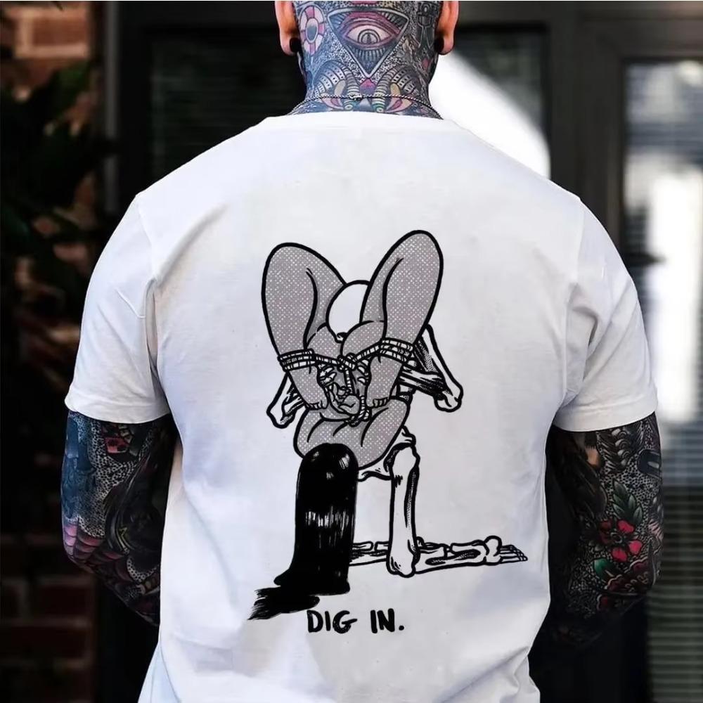 Summer 2024 Men's New Fallow Unique Design Shirt Fashion Sweat-Absorbing Casual 3D Pattern Print Short Sleeve Comfortable