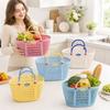 Plastic Bath Product Storage Basket Waterproof Fruit Storage Basket  Vegetable Buying