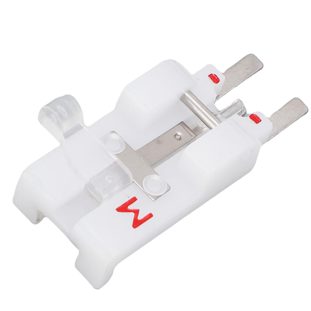 Piede premistoffa per cucire bottoni a pressione M Ricambio per macchina da cucire Baby Lock Piede in plastica per cucire bottoni in ferro