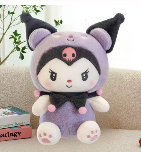 Sanrio Pompompurin Kuropi Plush Toy Stuffed Animal Doll Gift Collection Decoration, Cute Design Soft Comfortable Medium Size