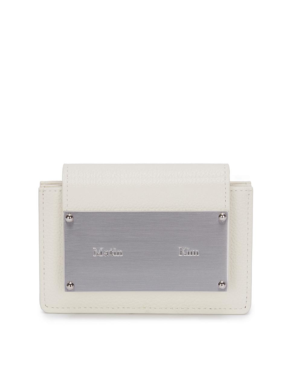 Matin Kim Accordion Wallet In White