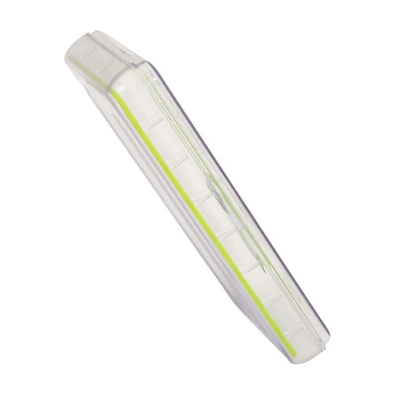 Waterproof Single Side Plastic Fly Box Silicone Pad Insert Fly Storage Fishing Tackle Box Clear Lid Fly Box Container
