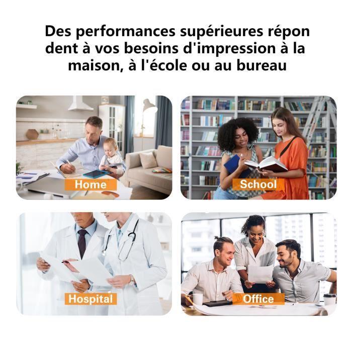 Cartouches d'encre - G&amp;G - Canon 550 551 XL - Compatible - Lot de 5 - Multi-couleurs