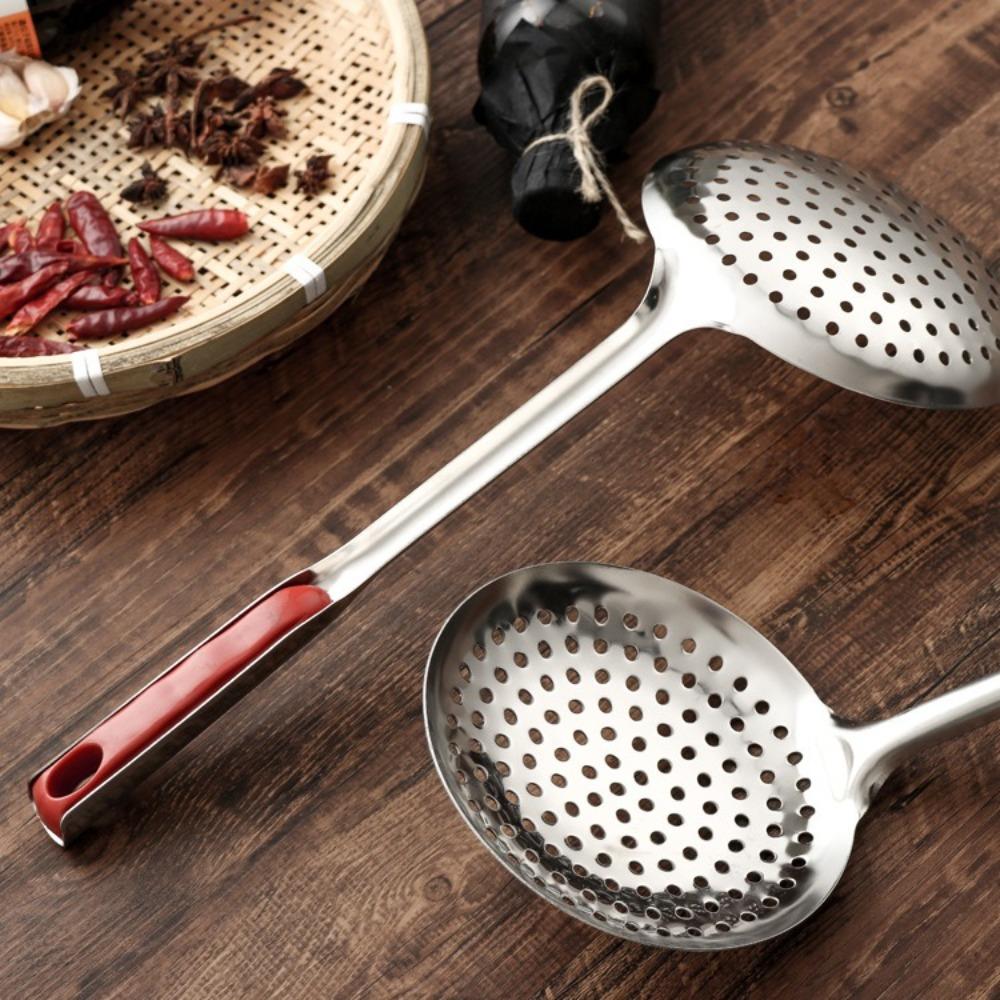 Multifunctional Stainless Steel Colander Thickened Oil Filter Skimmer Cooking Tools  Restaurant
