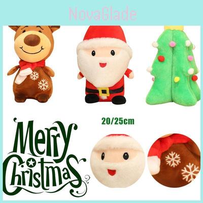 Adorable Christmas Santa Claus Elk Xmas Tree Plush Toy Soft Stuffed Doll Kids Hug Gift