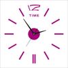 European Style Living Room Acrylic Wall Clock Creative DIY Artistic Clock Simple Wall Clock Decorative Wall Sticker Clock Watch