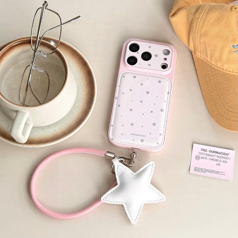 Xiaoxiangfeng Star with Lanyard, Suitable for iPhone17ProMax Mobile Phone Case, Simple and Light Luxury, Korean Style Apple 16Pro New 15PRO Women's